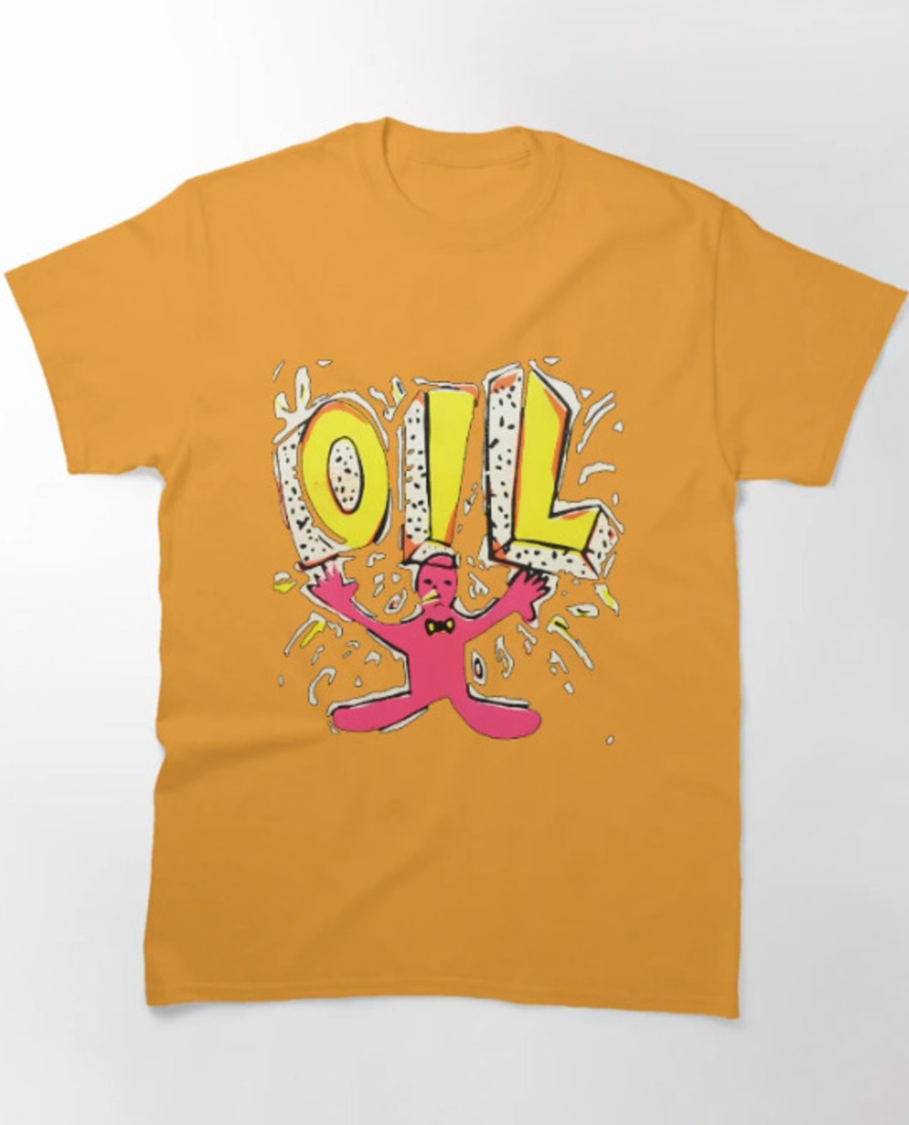 1982 Midnight Oil Concert Classic T Shirt Gold